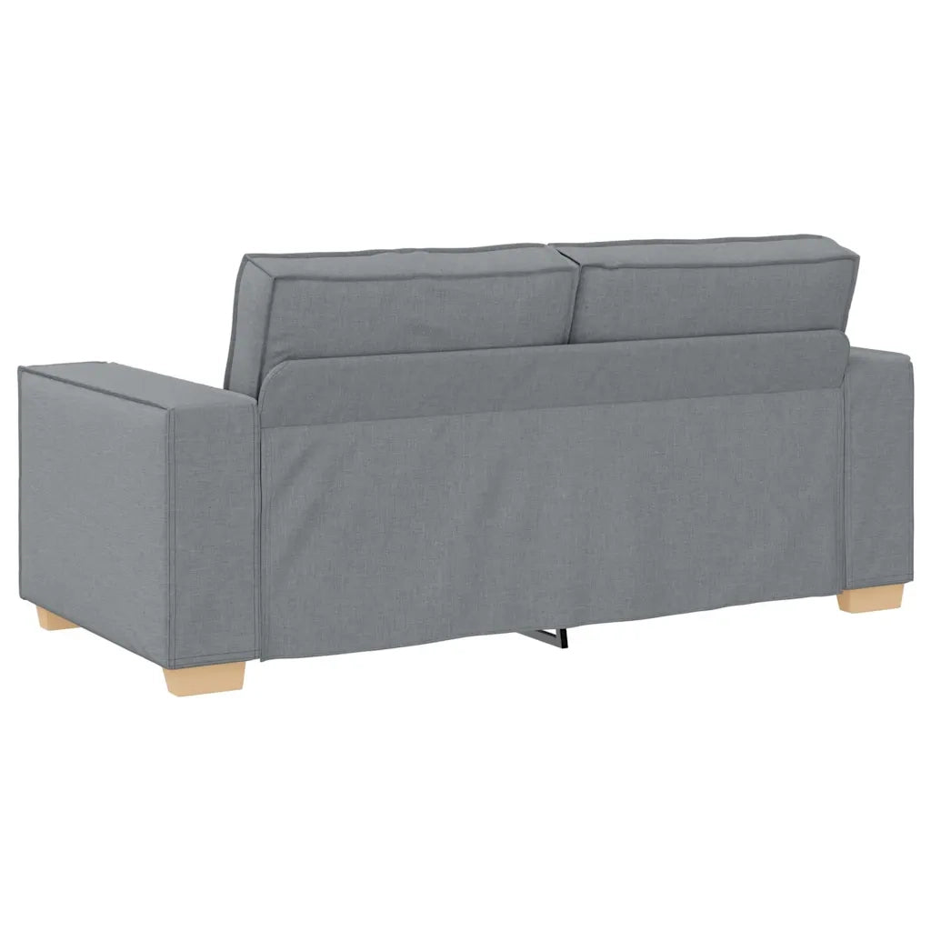vidaXL Divano a 2 posti Grigio Chiaro 140 cm Tessuto
