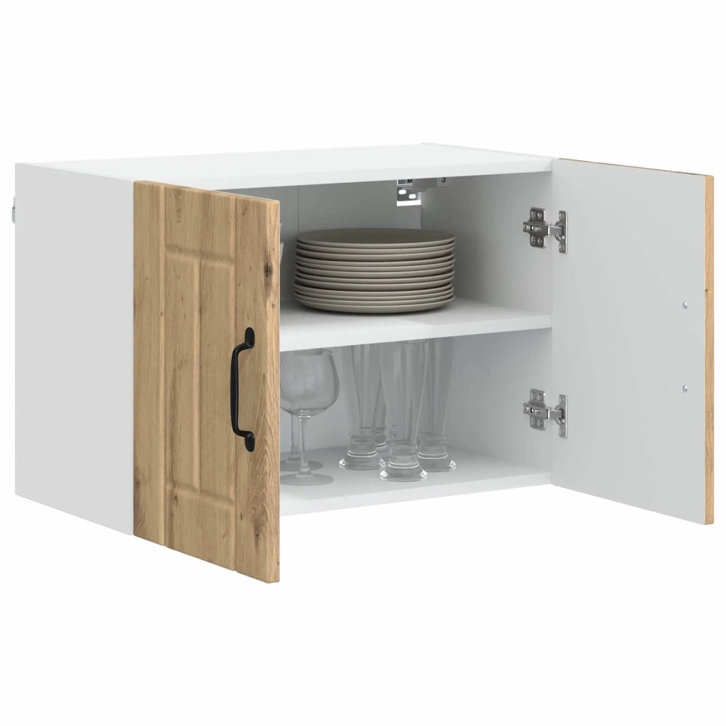 Armadi a pareti per cucina Lucca 2 pcs Rovere Artigianale 884933