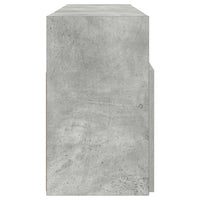 Mobile Porta TV con Luci LED Grigio Cemento 120x30x50 cm