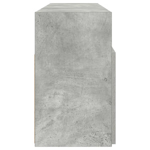 Mobile Porta TV con Luci LED Grigio Cemento 120x30x50 cm