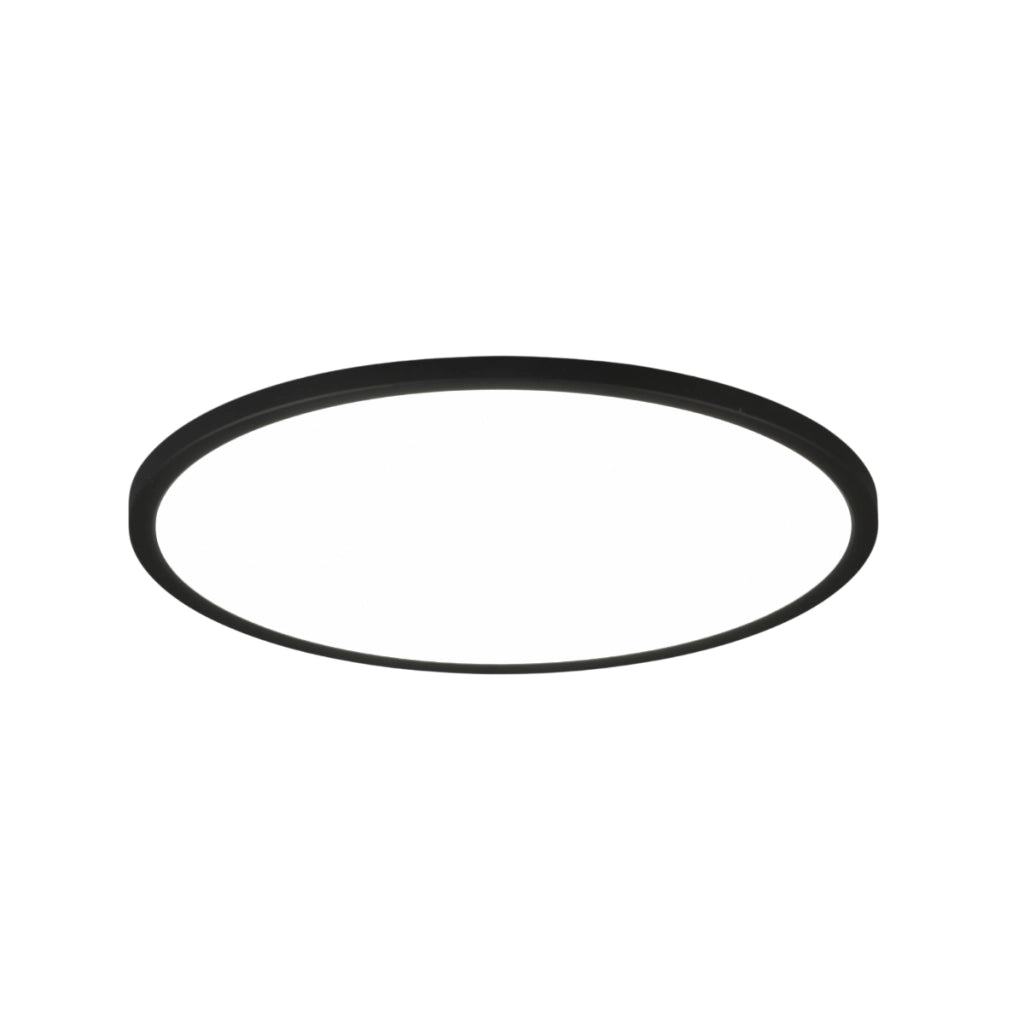 Plafoniera LED tonda 40cm 30W RGB con telecomando nera