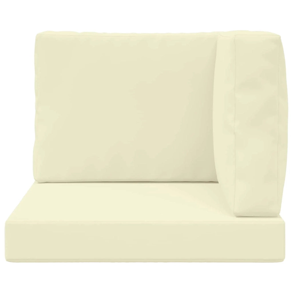 Cuscino per divano da esterno 3 pcs Crema Poliestere