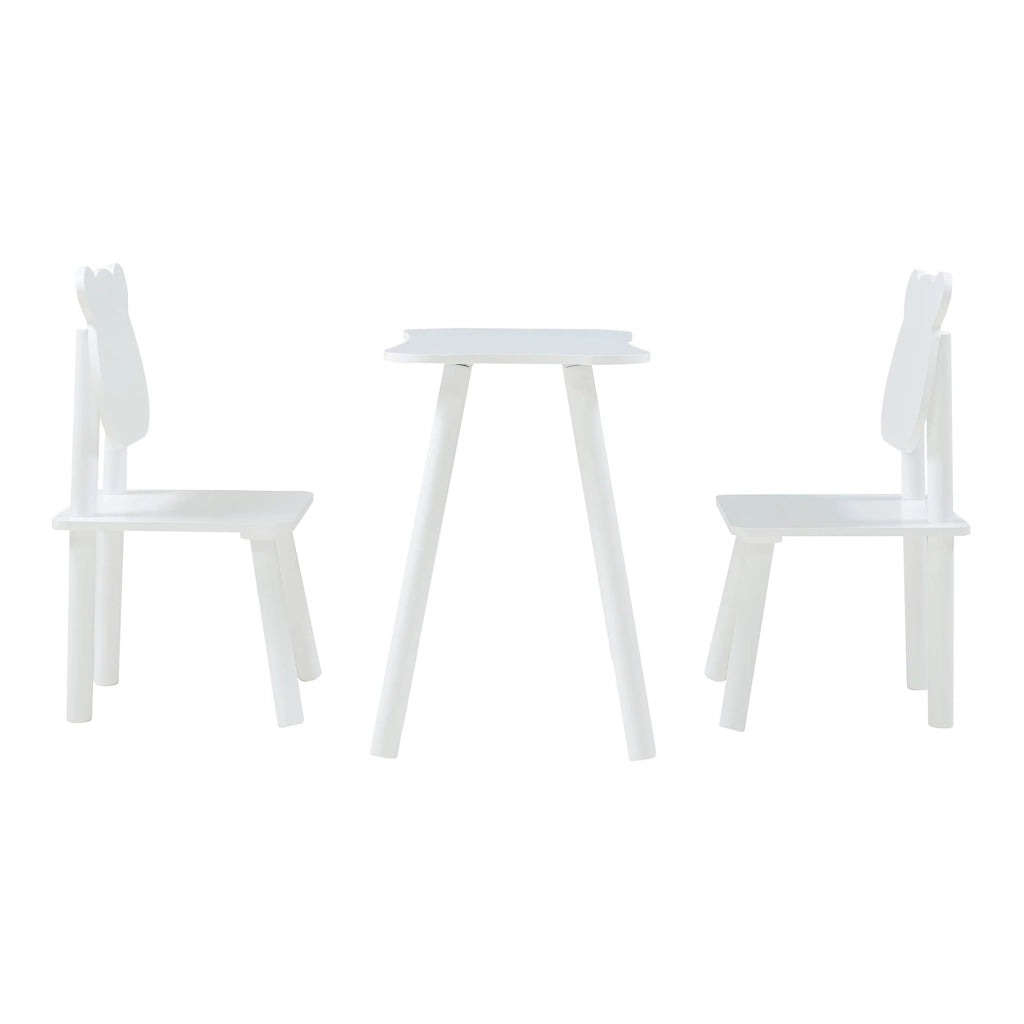 Set tavolo e 2 sedie per bambini bianco 03_0009451