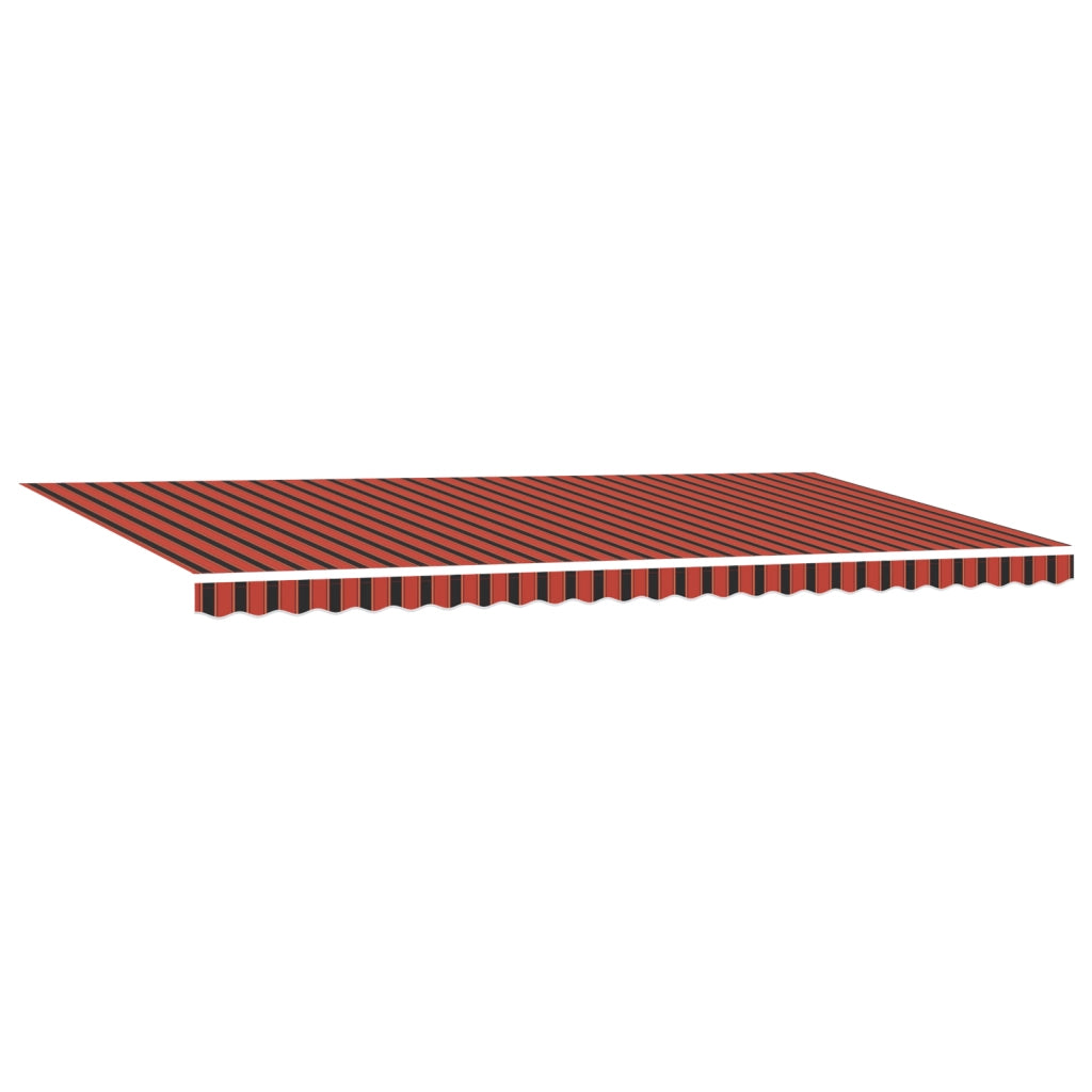 Tenda Retrattile Automatica con LED Arancione e Marrone 600x350 cm
