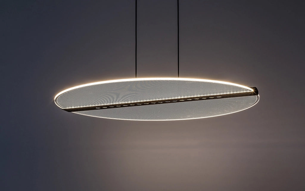 Lampada sospesa LED 2 luci Norael nera Rabalux