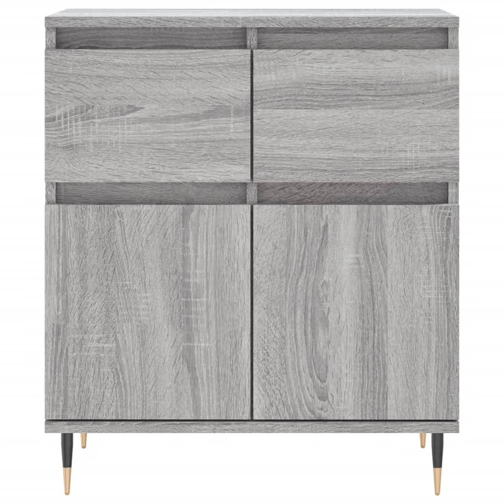 Buffet credenza cassettiera armadio mobile contenitore organizer cucina soggiorno Sonoma 60 x 35 x 70 cm legno ingegnerizzato grigio 02_0036395