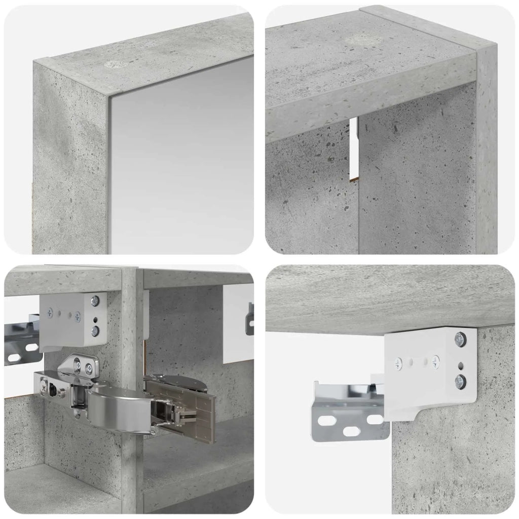 Set di Armadi da Bagno con lo scaffale 3 pcs 80 x 10,5 x 50 cm