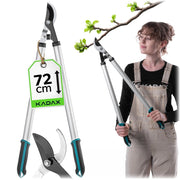 Forbici da potatura KADAX, forbici da giardino per arbusti, 72 cm, a due mani, lunghe, affilate, leggere.