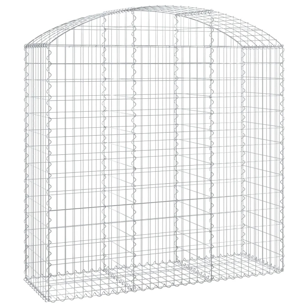 Cesto Gabbione ad Arco 150x50x140/160 cm Ferro Zincato 153457