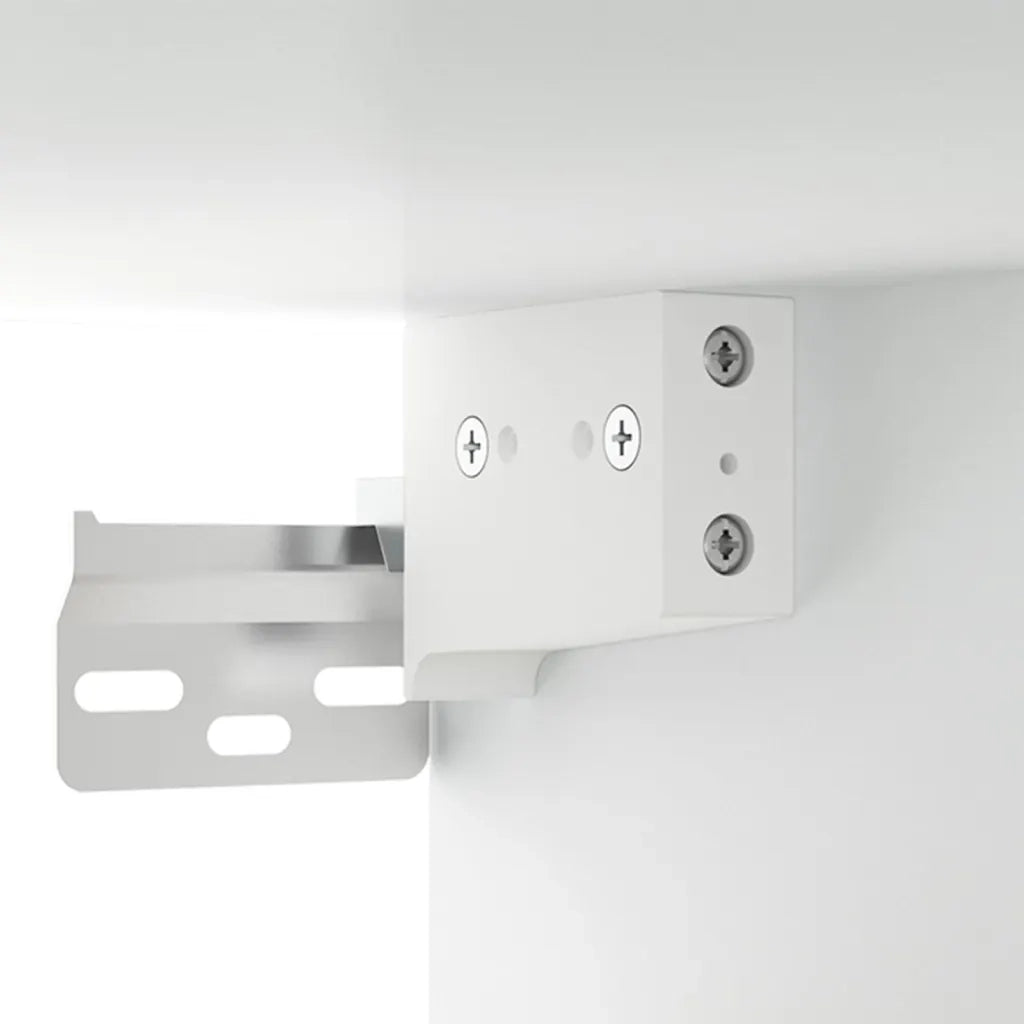 Set di 2 Comodini | Armadio da Notte | Mobiletto da notte a Muro Bianchi 35x35x20 cm