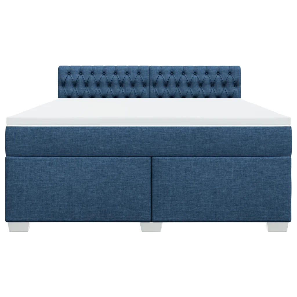 Giroletto a Molle con Materasso Blu 180x200 cm in Tessuto 3285980