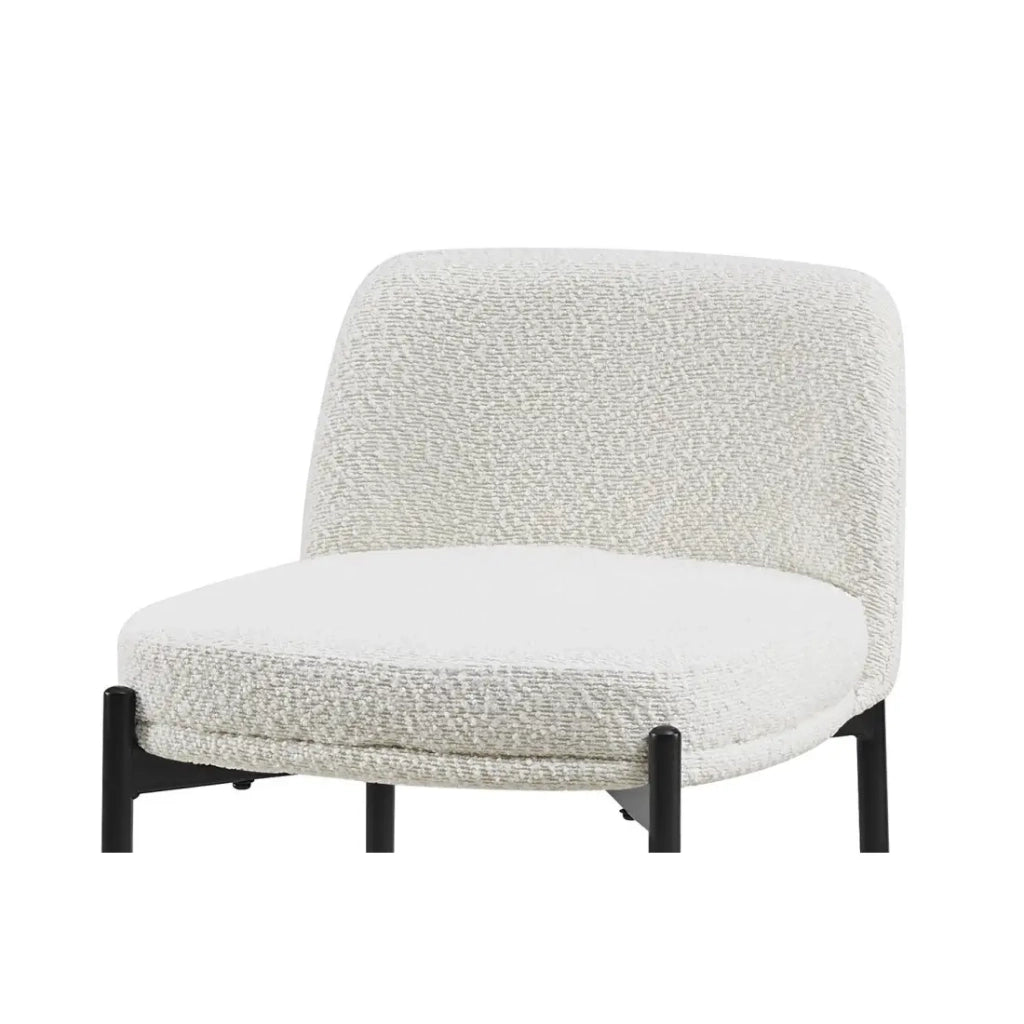 Sedia da banco ELISE – Bianca – H91 x L44 x P42 cm