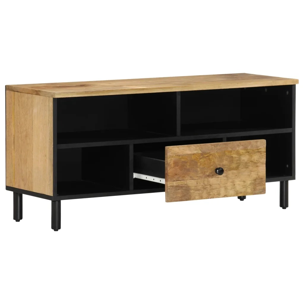 Mobile Porta TV 100x33x46 cm in Legno Massello di Mangocod mxl 89344