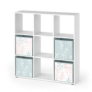 Vicco Scaffale Bianco 104 x 108 cm con 4 scatole pieghevoli opt.1