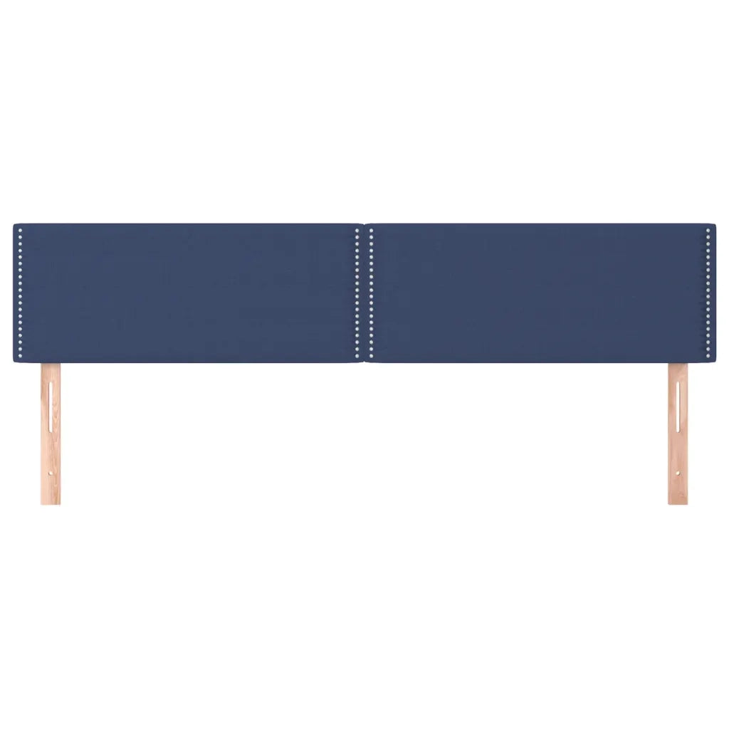 Testiera Blu 200x5x78/88 cm in Tessuto 345990