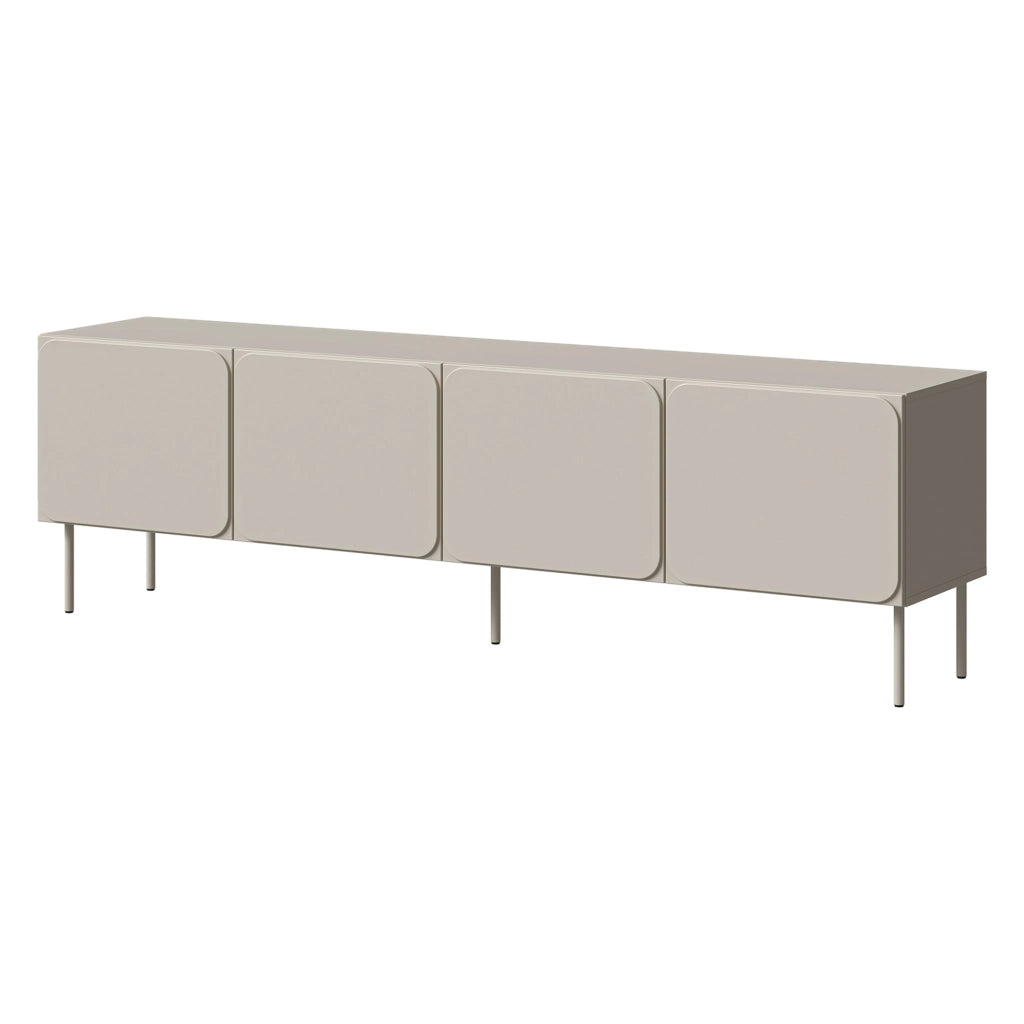 Mornago, Mobile Porta tv un Ripiano, 200x42x60h cm Beige