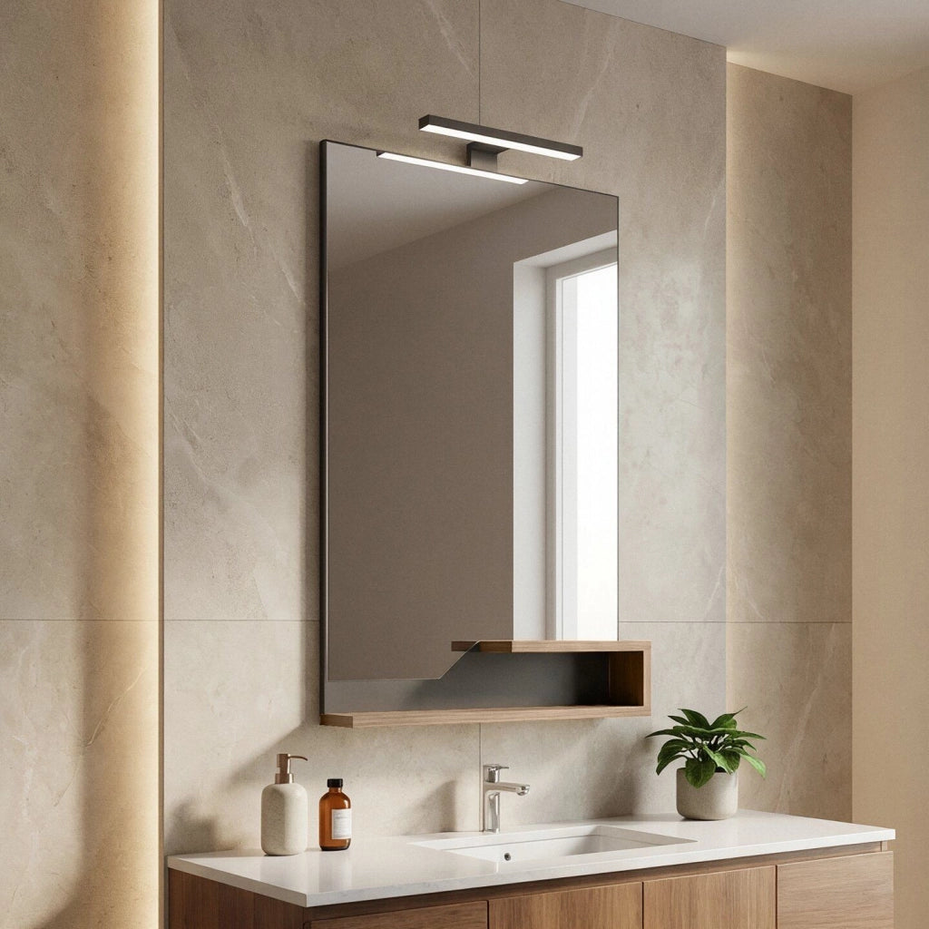 Specchio decorativo in legno "Galia 60" - 60 x 14 x 100 cm - Rovere