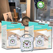 Trade Shop - Sveglia Analogica Orologio Alarm Clock Luce Notturna Funzione Muto Tavolo Tx-9122 -