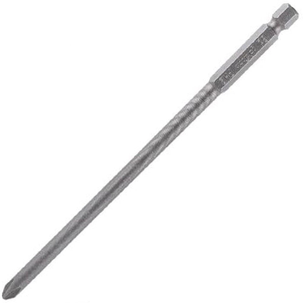Trade Shop - Kit 2pezzi Di Bits Da 150mm Gambo 1/4" 6.35mm S2 Magnetica Croce Testa Ph2 57248 -