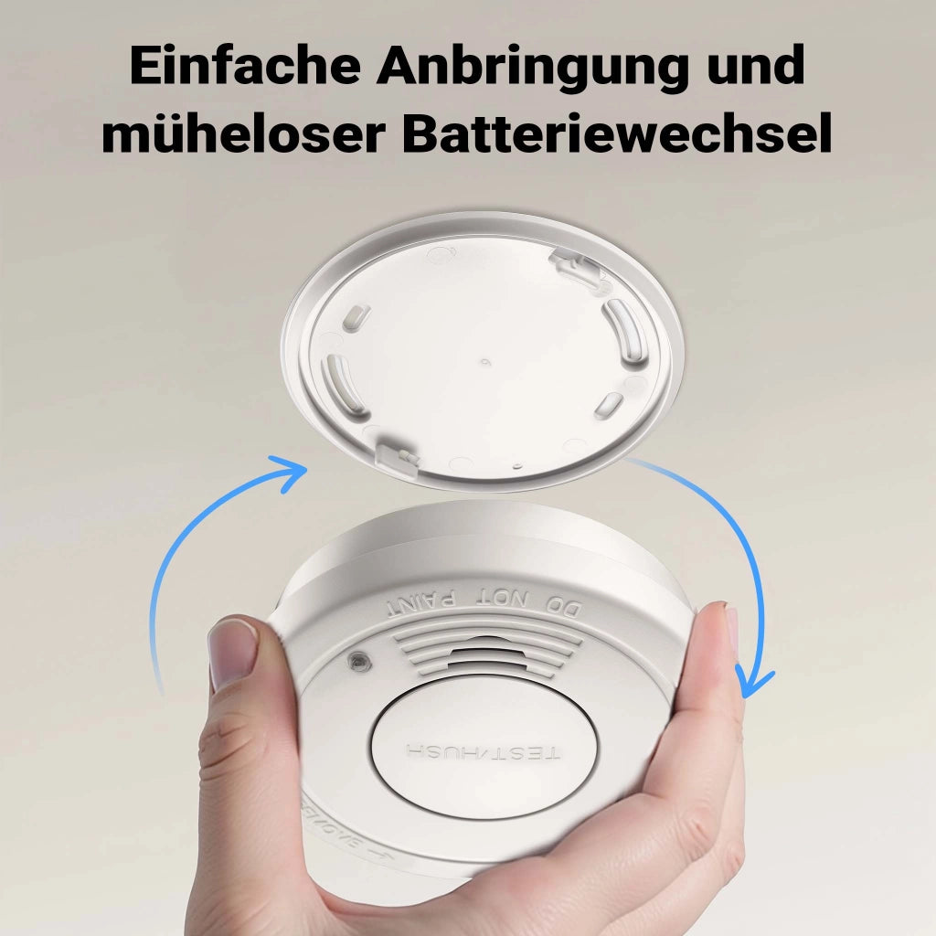 Set 120x Rilevatore di fumo con batteria da 9 V, allarme antincendio con funzione HUSH, sensore antifumo fotoelettrico affidabile con potenza sonora di 85 dB