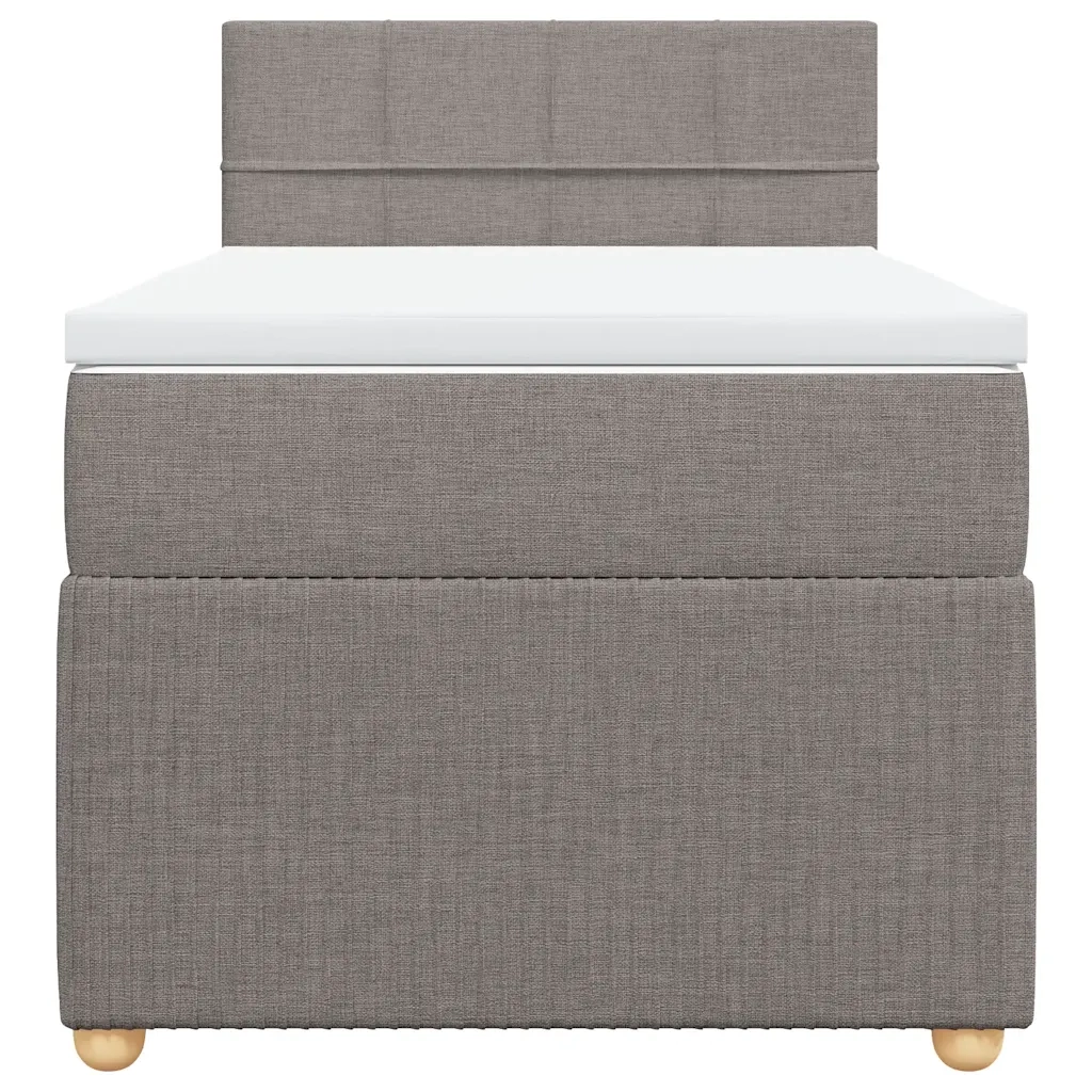 Giroletto a Molle con Materasso Tortora 90x200 cm inTessuto 3287343