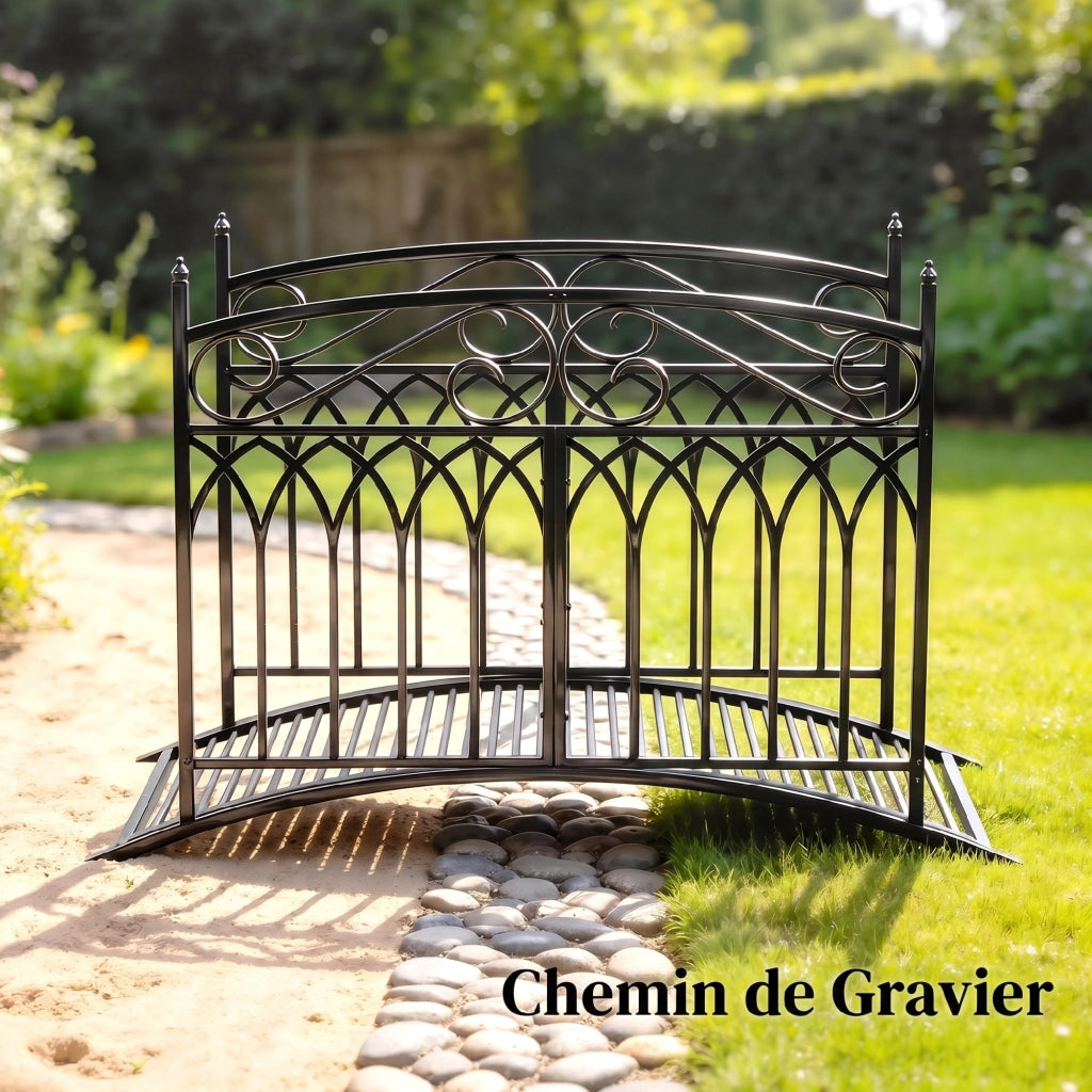 Ponte da Giardino in Metallo ¨C zephmum ¨C Antracite 135.5 cm