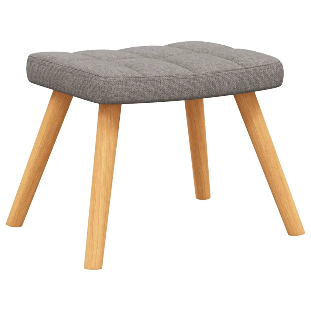 Poltrona Relax con Poggiapiedi Tortora in Tessuto cod mxl 8800