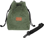 Borsa per Fotocamera DSLR con Cinturino Regolabile, Tasca per Trekking, Verde, L, Compatta