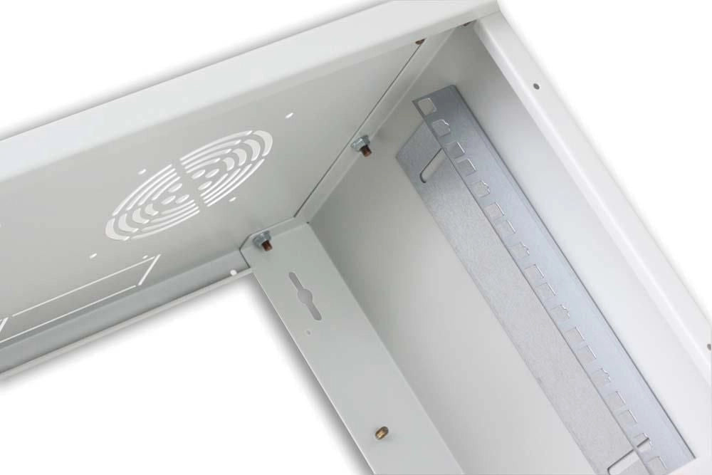 Armadio Rack 19'' a muro 16 unità prof. 400 Grigio Assemblato