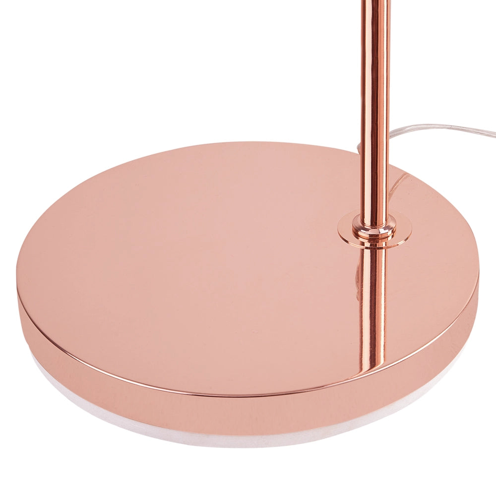 Lampada da terra rame 160 cm di altezza in metallo curvato decorativo retrò glamour