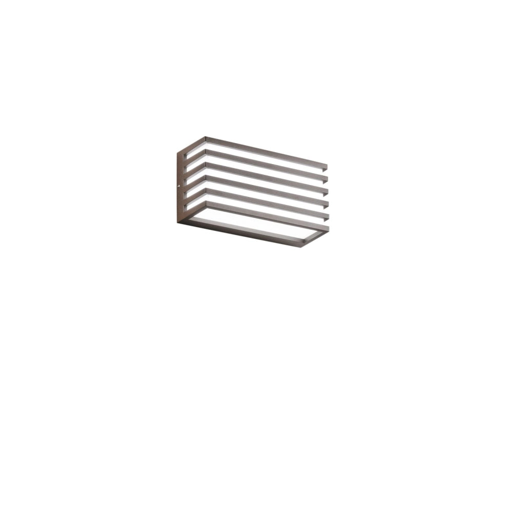 APPLIQUE BIEMISSIONE LED DUKROT CORTEN 12W 1440LM CCT 3000K / 4000K IP54 CCT 22X8X11CM