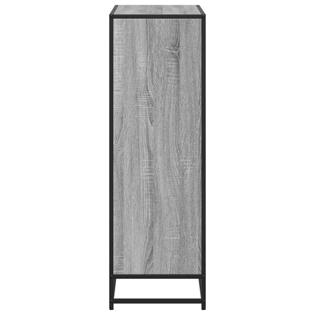 Libreria Grigio Sonoma 80,5x35x107,5 cm in Legno Multistrato 849122