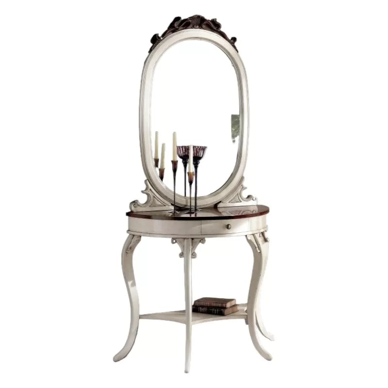 Consolle 1 cassetto classica legno bicolore shabby - Mobili 2G