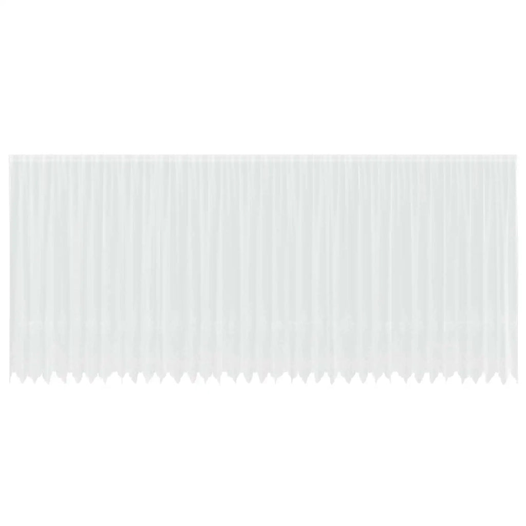 Tenda in Pizzo con tende Bianco 900 x 240 cm Poliestere