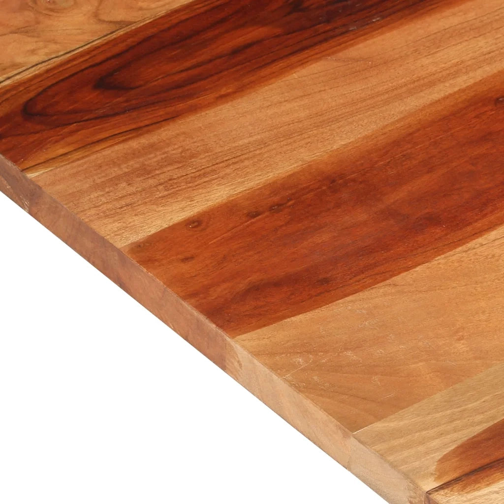 Piano del Tavolo 120x60x(2,5-2,7) cm Legno Massello di Acacia 327514
