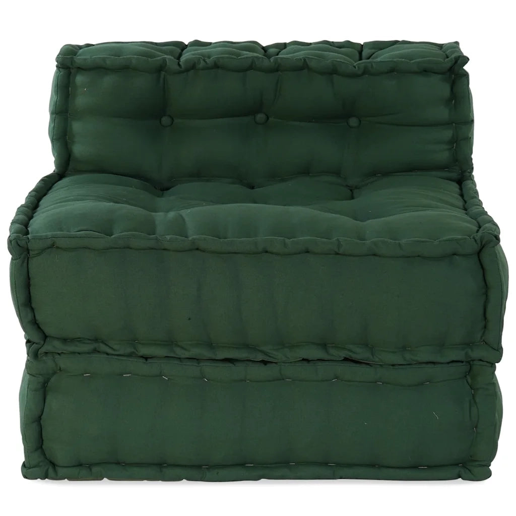 Pouf Modulare Verde 70x70x54 in Tessuto
