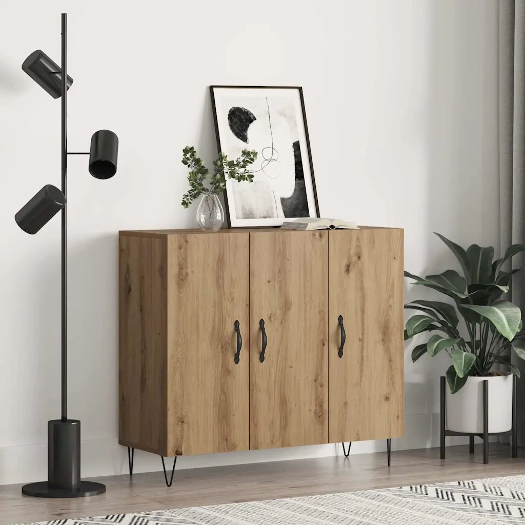 Credenza-Buffet-Armadio da cucina Rovere artigianale 90 x 32,5 x 80 cm Legno multistrato