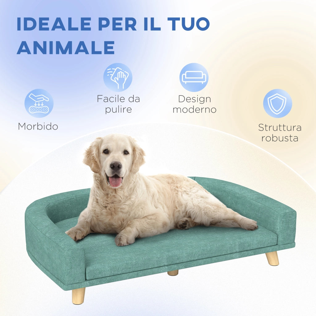 Divano per Cani ¨C zephmum ¨C Verde Chiaro 98x67x25