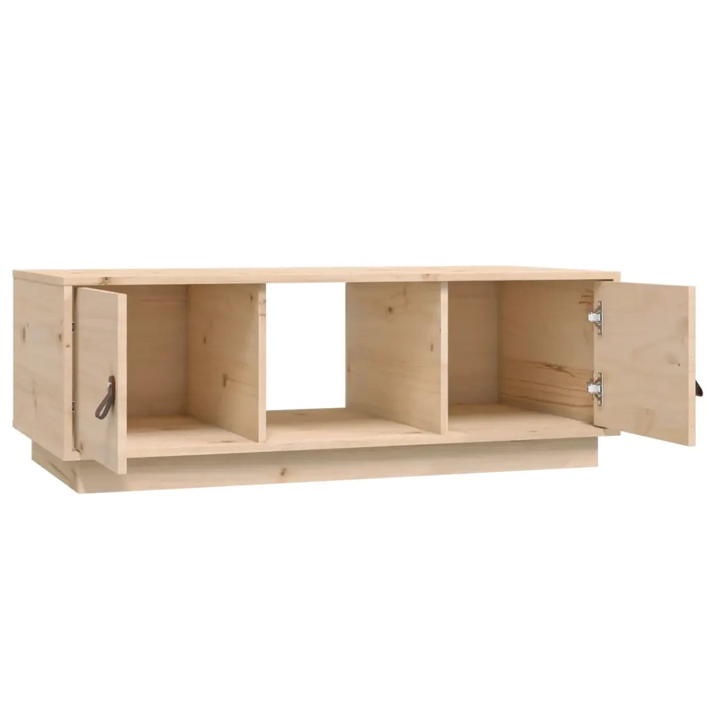 Tavolino da salotto | Tavolino da caff¨¨ | Tavolino da Soggiorno 100x50x35 cm in Legno Massello di Pino