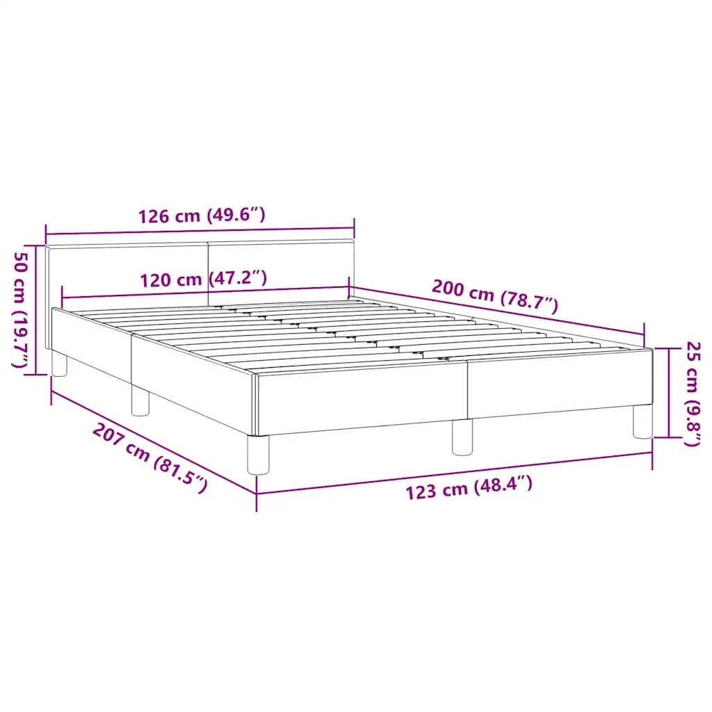 Giroletto con Testiera Blu 120x200 cm in Tessuto cod mxl 48097