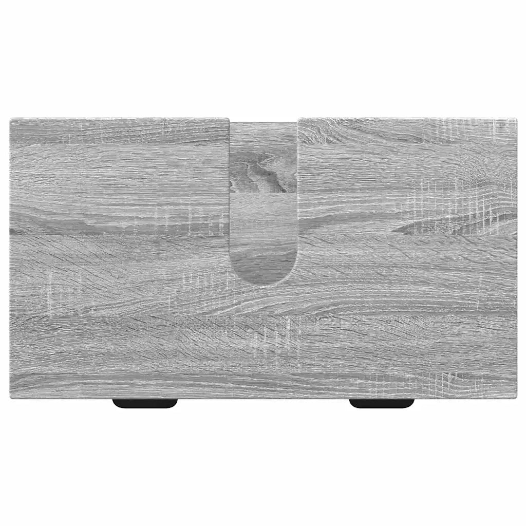 Set di mobili per il bagno con cassetto con porta Grigio Sonoma 3393119