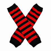 Manopole con aperture per dito - Disegno a strisce - Stile gotico/punk - Unico taglia - Materia leggero e flessibile - Ideali per feste e cosplay - Manopole per protezione contro le scottature
