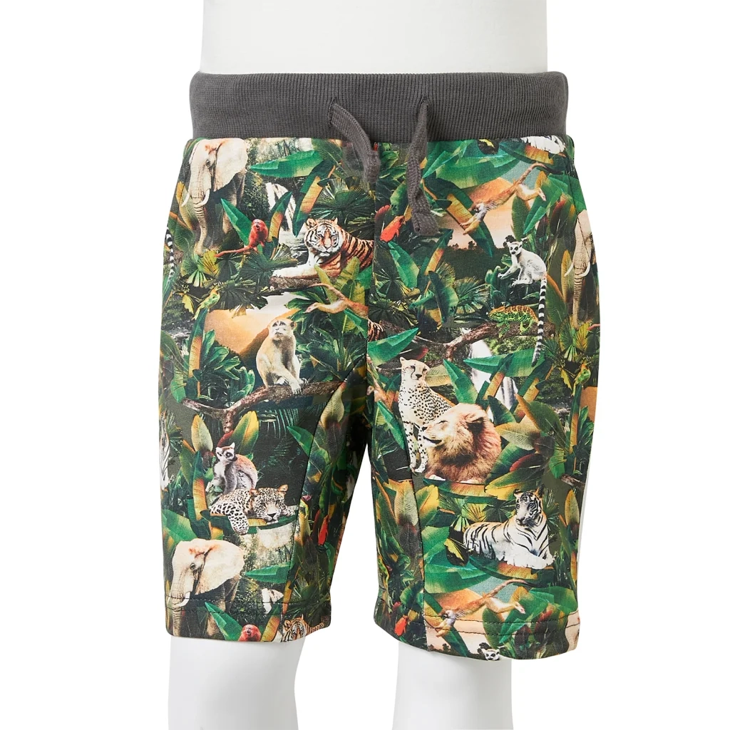Pantaloncini per Bambini con Coulisse Petrolio Antico 128 12027