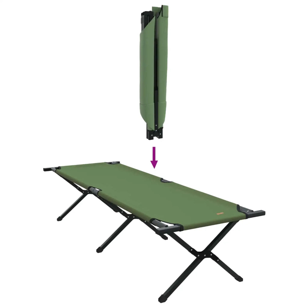Letto da campeggio pieghevole Verde 193 x 69 x 45 cm CFW1331732