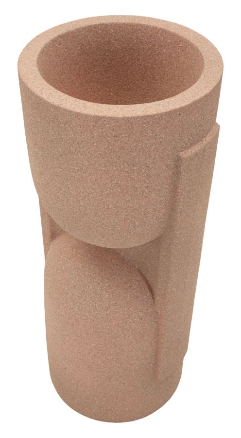 Porta Vaso da Esterno Nui 38x36x91 cm in Resina Rosso