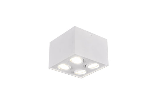 Plafoniera da Interno  GU10 in Metallo Bianco Opaco