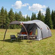 Tenda a tunnel con tetto Grigio e arancione 370 x 275 x 210 cm 42028679