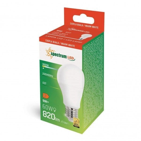 Bulbo Led Ww E27 230v 9w Woj+14610