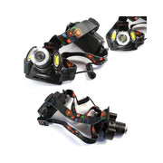 Trade Shop - Torcia Lampada Frontale Led Cree Ricaricabile Auto Casa 3led 8000w Luce Bianca -