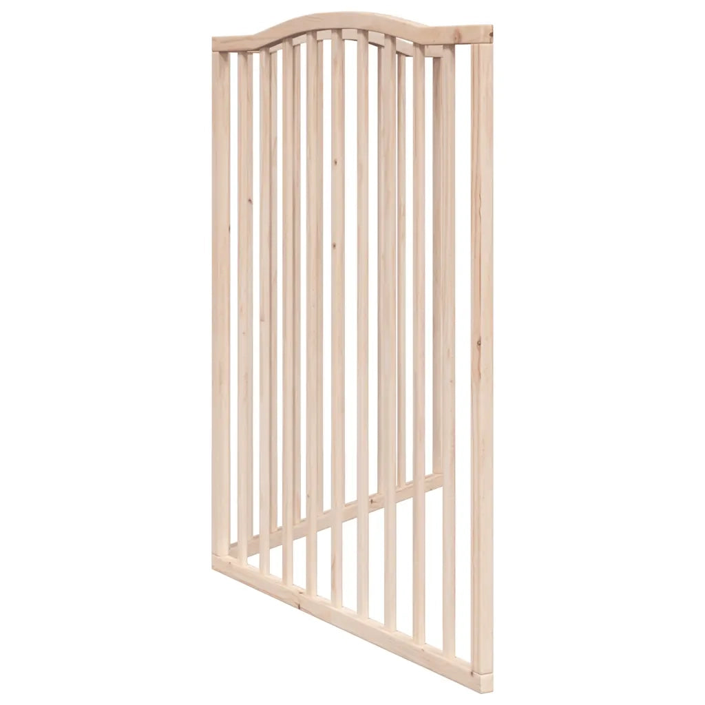 Cancello per Cani Pieghevole 2 Pannelli 160 cm Legno di Pioppo 352210